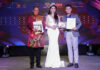 Các thí sinh cuộc thi Best Talent 2020 thể hiện phần thi ấn tượng trong trang phục áo dài truyền thống của nhà thiết kế Nguyễn Tuấn.