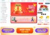 Mega sale 8/8 Shop Thương gia & Thị trường – 4 khung giờ săn sale