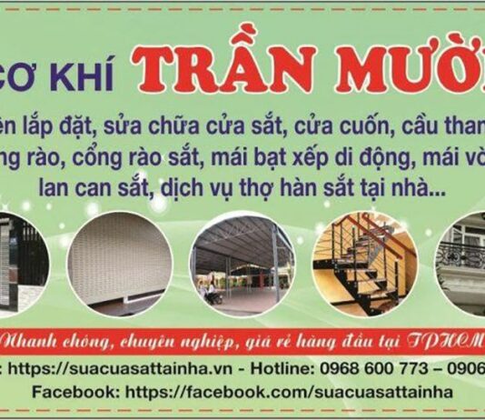 Cơ khí Trần Mười- Địa chỉ sửa cửa sắt, sửa mái tôn uy tín hàng đầu tại TP HCM