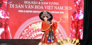 Nhà thiết kế Trần Tâm Tâm đồng hành cùng Trần Thị Thư với thiết kế “Mèo Tây Bắc”, tạo dấu ấn đặc biệt tại đêm thi Trang phục Dân tộc